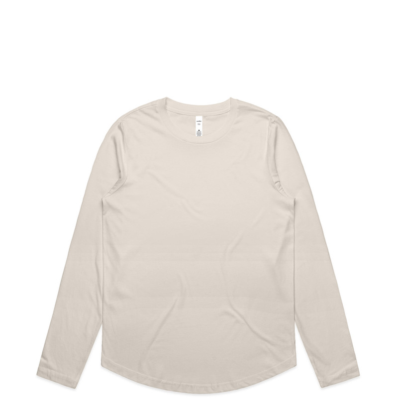 Women's Maple Curve L/S Tee in Bone