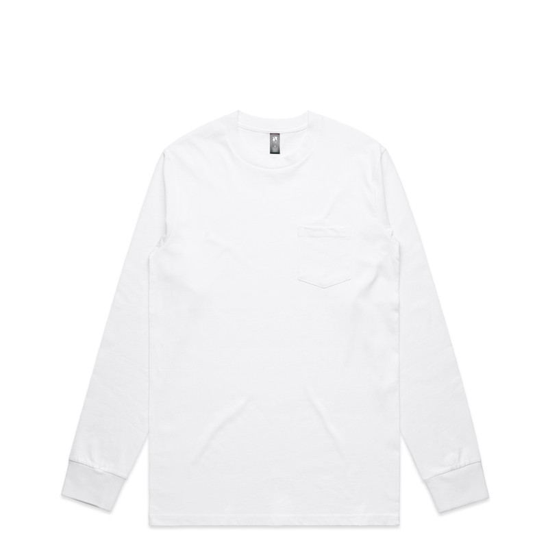 Classic Pocket L/S Tee in White