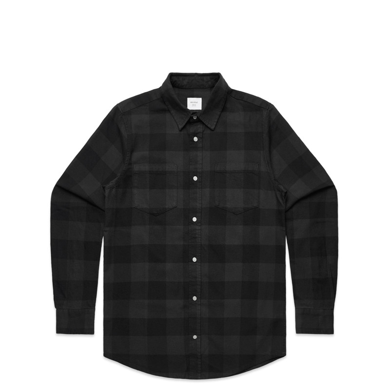 Check Shirt in Coal/black
