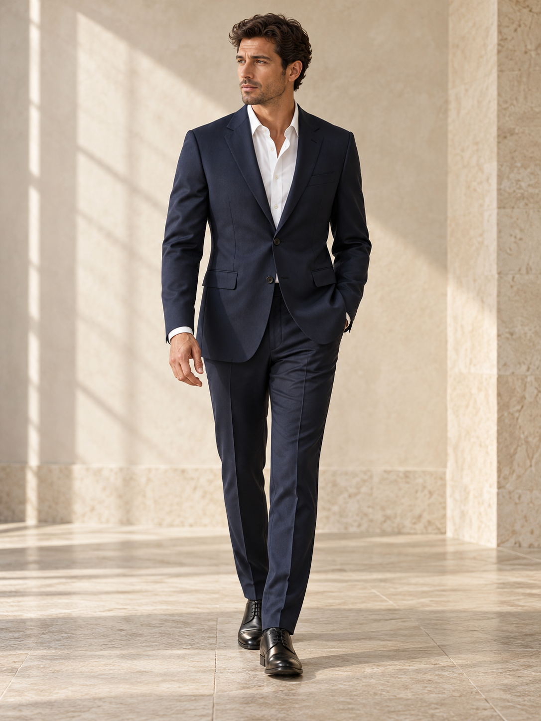 Midnight Tailored Suit — design visualization