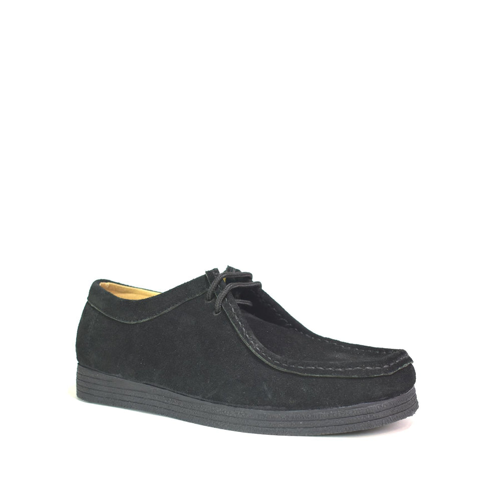 Men’s Lace-up Shoes MSH-8762 in Black Suede