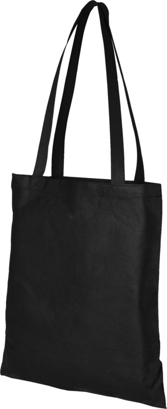 Zeus large non-woven convention tote bag 6L in Black