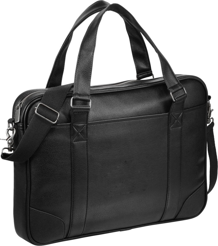 Oxford 15.6" slim laptop briefcase 5L in Black