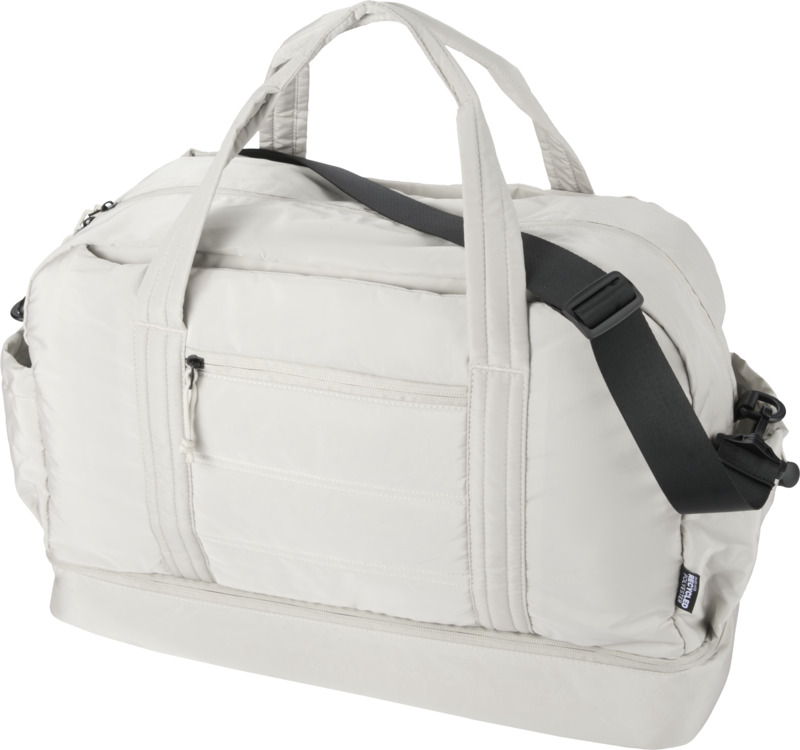 Puffer GRS recycled duffel bag with insulated bottom 30L  in Sandstone