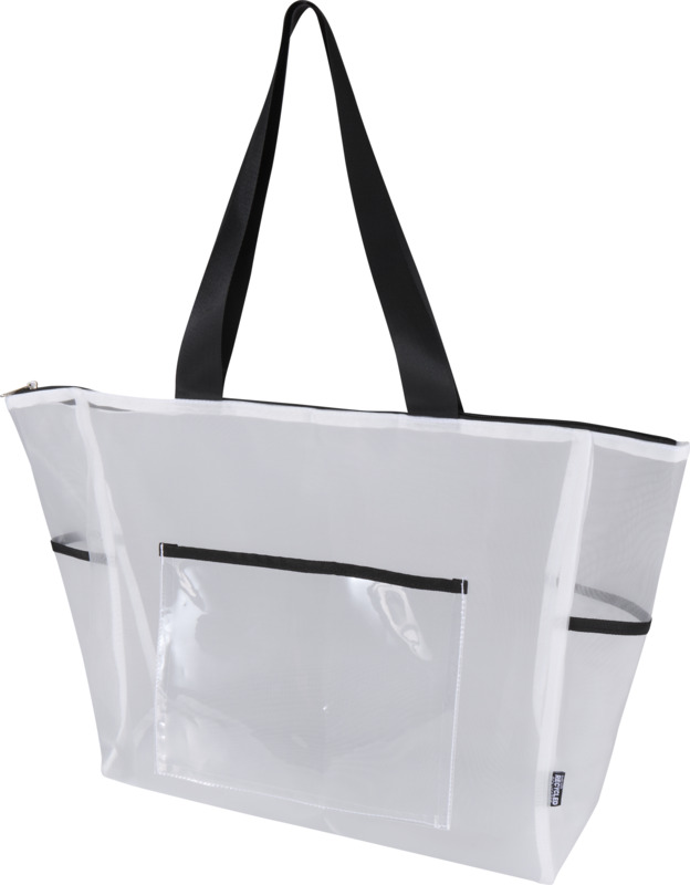 Mesh recycled tote bag 23L in White