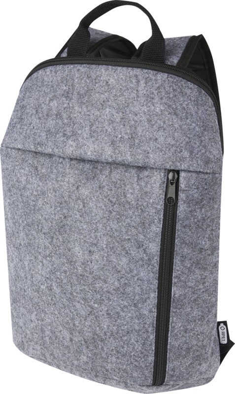 Felta GRS recycled felt cooler backpack 7L in Medium grey